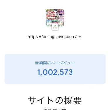 1,000,000アクセス達成しました。